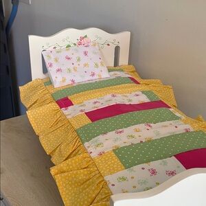 Floral Patchwork Doll Bedding Set